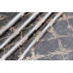 121GD-GAB1306-PORT SER Портьера TRENTO серая 275*260см от ImperiumLoft