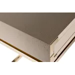 46AS-D4084-TP Стол письменный светлый шпон/золото 130*50*78см от ImperiumLoft