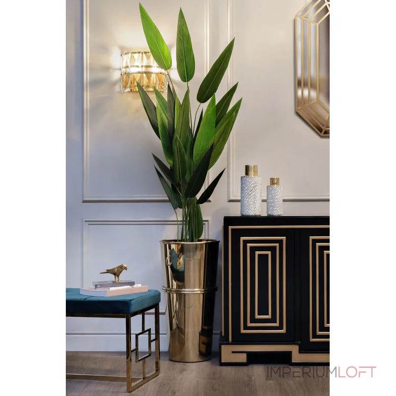 Напольное кашпо GardaDecor 13RXFP3117-GOLD Напольное кашпо GardaDecor 13RXFP3117-GOLD