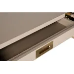 46AS-D4084-TP Стол письменный светлый шпон/золото 130*50*78см от ImperiumLoft