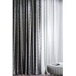 121GD-GAB1306-PORT SER Портьера TRENTO серая 275*260см от ImperiumLoft