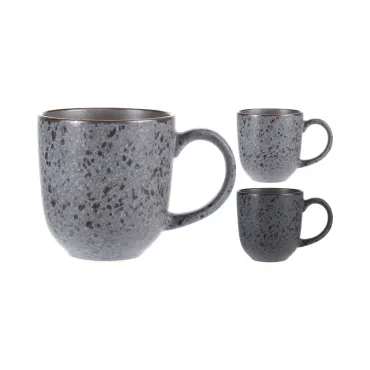 Q75600320 Кружка керамическая серая 380мл цвет ассорти (2) Q75600320 Кружка керамическая серая 380мл цвет ассорти (2)