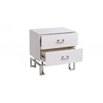 Тумбочка с ящиками белая/хром от ImperiumLoft