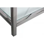 GY-SH8711BL Стеллаж стекло прозр/темн.хром 80*35*180см от ImperiumLoft