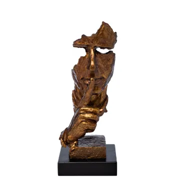 Статуэтка 'Молчание' золото