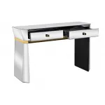 KFG125 Консоль 2 ящика с золотистой отделкой 120*42*79см от ImperiumLoft