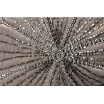 70SW-20306 Подушка с бисером Лучи серебро 45*45см от ImperiumLoft