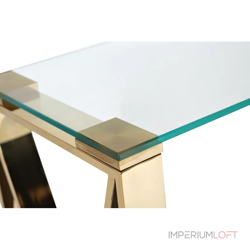 Консоль прозрачное стекло/золото от ImperiumLoft Консоль прозрачное стекло/золото от ImperiumLoft