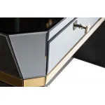 KFG125 Консоль 2 ящика с золотистой отделкой 120*42*79см от ImperiumLoft