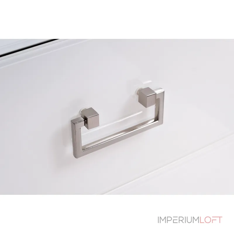 Тумбочка с ящиками белая/хром от ImperiumLoft Тумбочка с ящиками белая/хром от ImperiumLoft