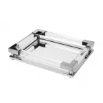 Поднос прямоугольный зеркальный/серебро от ImperiumLoft