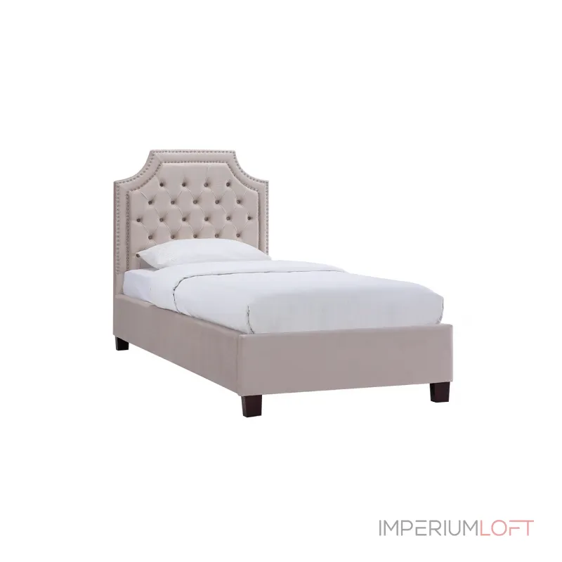 Кровать велюровая крем-брюле от ImperiumLoft Кровать велюровая крем-брюле от ImperiumLoft