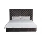 Кровать Milano Basic c подъем.мех.велюр серый Riv96 173*220*125 от ImperiumLoft