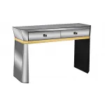 KFG125 Консоль 2 ящика с золотистой отделкой 120*42*79см от ImperiumLoft