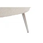 48MY-2688 CRE SL Кресло букле кремовое 72*75*76см мет.ножки от ImperiumLoft