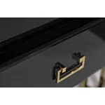 KFG059 Тумба c 2-мя ящиками черная/золото 55*40*58см от ImperiumLoft