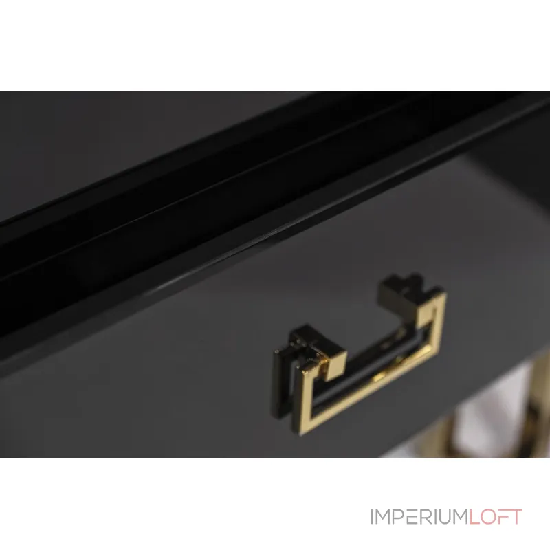 KFG059 Тумба c 2-мя ящиками черная/золото 55*40*58см от ImperiumLoft KFG059 Тумба c 2-мя ящиками черная/золото 55*40*58см от ImperiumLoft