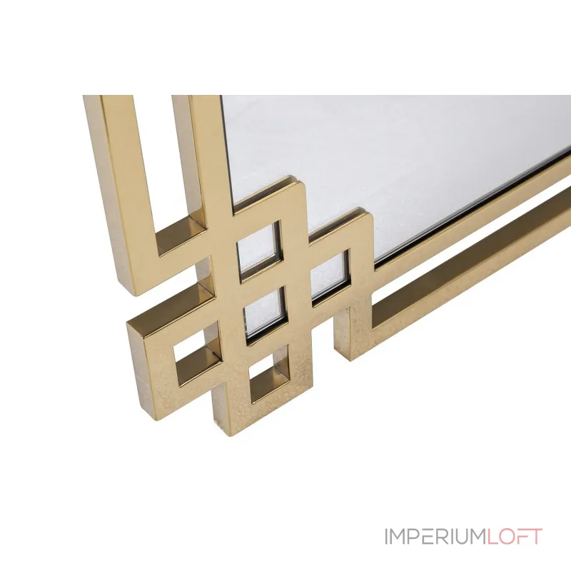 Зеркало прямоугольное в золотой раме KFE1270 от ImperiumLoft