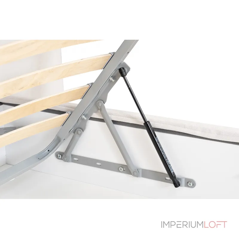 Кровать Como c подъем.мех. шенилл белый Miss01 270*240*110 от ImperiumLoft