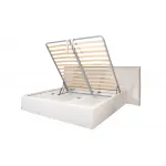 Кровать Como c подъем.мех. шенилл белый Miss01 270*240*110 от ImperiumLoft