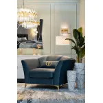 Кашпо белое с золотом от ImperiumLoft