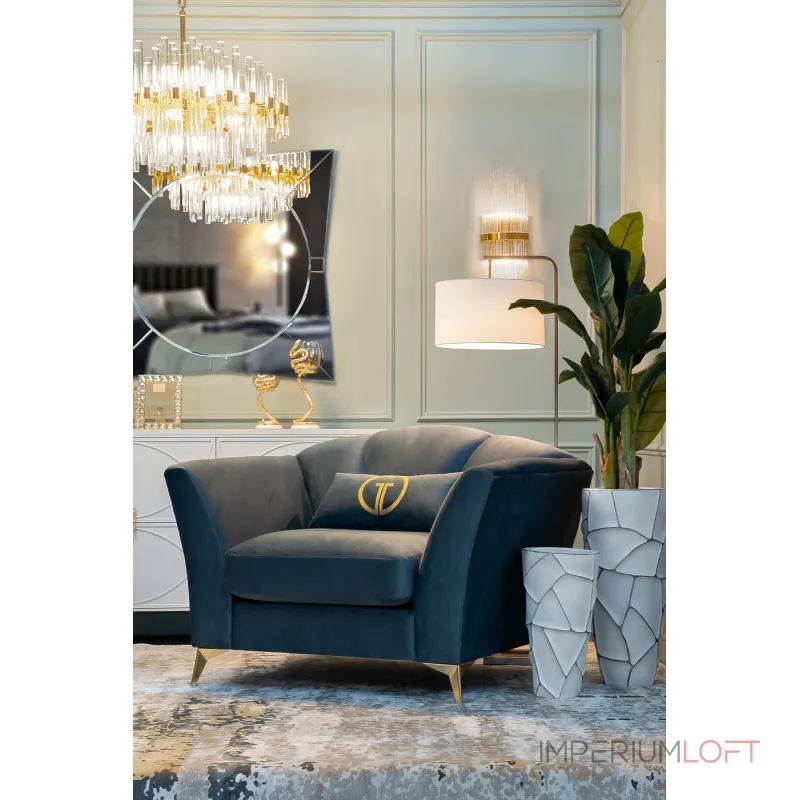 Кашпо белое с золотом от ImperiumLoft Кашпо белое с золотом от ImperiumLoft