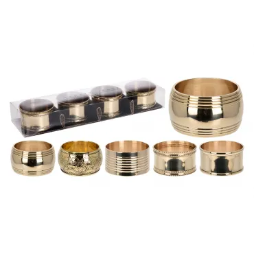 A04426430 Кольца д/салфеток набор 4 шт. цвет золото в асс. A04426430 Кольца д/салфеток набор 4 шт. цвет золото в асс.