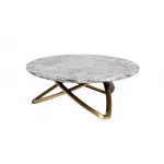 Стол журнальный мраморный серый L95 от ImperiumLoft