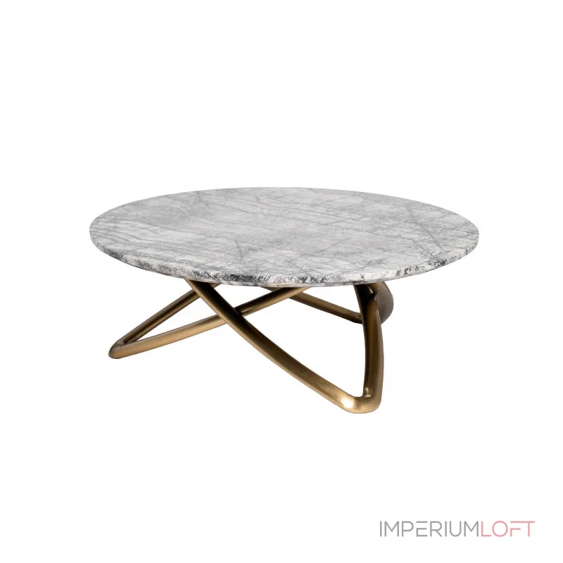 Стол журнальный мраморный серый L95 от ImperiumLoft Стол журнальный мраморный серый L95 от ImperiumLoft