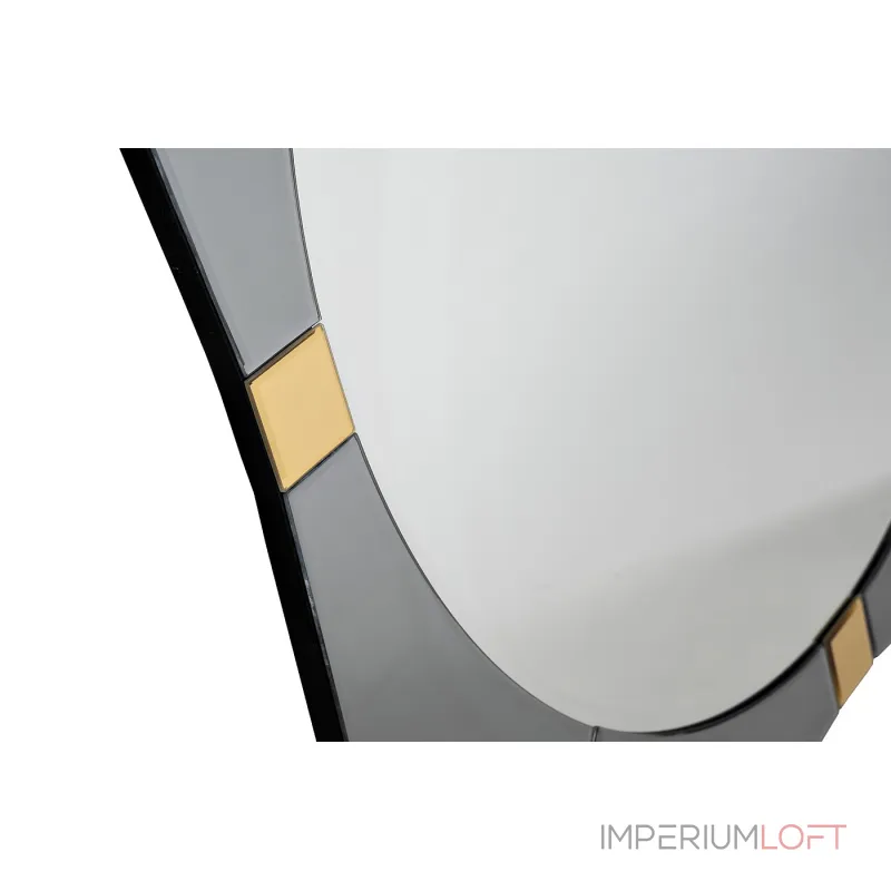 KFG124 Зеркало квадратное с золотыми вставками 102*102*2 см от ImperiumLoft