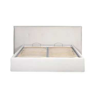 Кровать Como c подъем.мех. шенилл белый Miss01 270*240*110