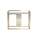 Консоль Misty Nuova искусственный мрамор/матовое золото от ImperiumLoft