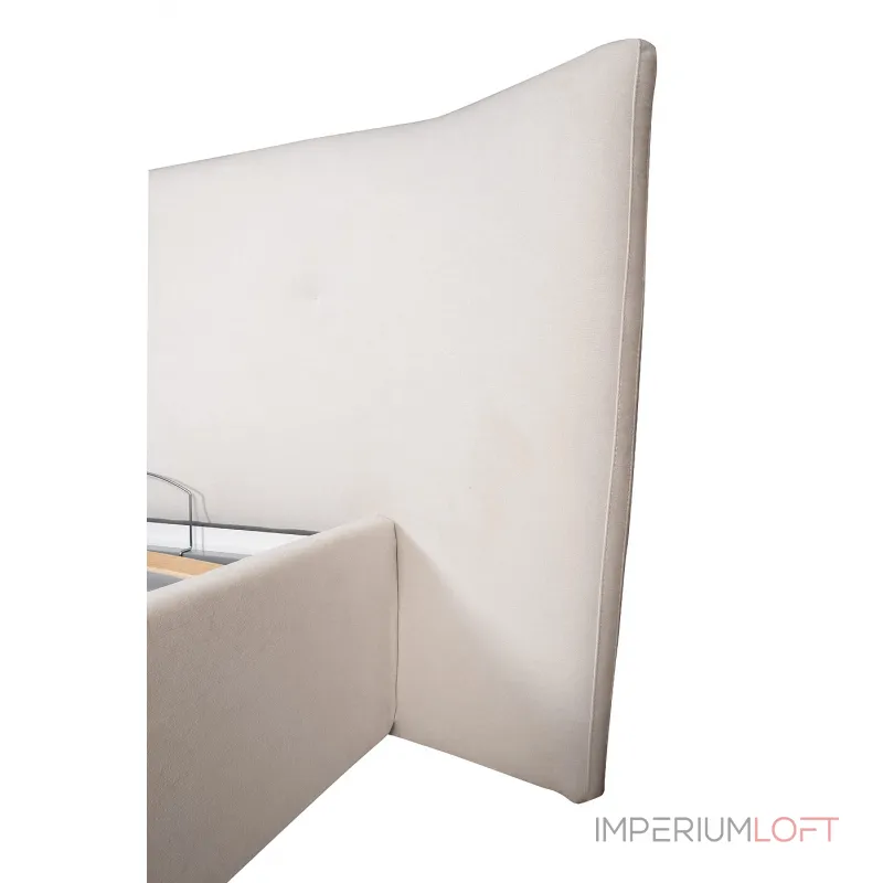 Кровать Como c подъем.мех. шенилл белый Miss01 270*240*110 от ImperiumLoft