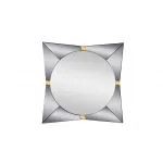 KFG124 Зеркало квадратное с золотыми вставками 102*102*2 см от ImperiumLoft