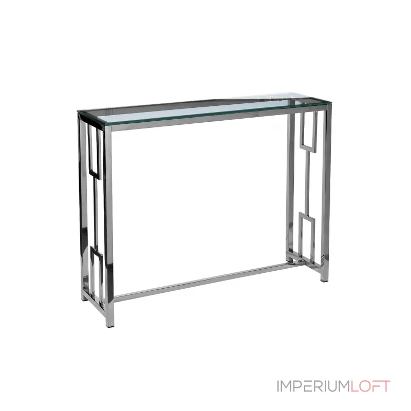 47ED-CST072 Консоль прозр.стекло/хром 100*30*78см от ImperiumLoft