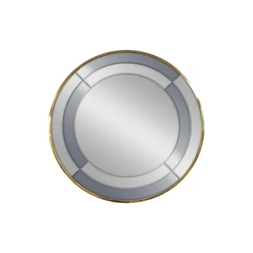 KFG091 Зеркало в двухцветной зеркальной раме/золото d91см