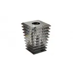 Ваза-подсвечник хрустальная серая от ImperiumLoft