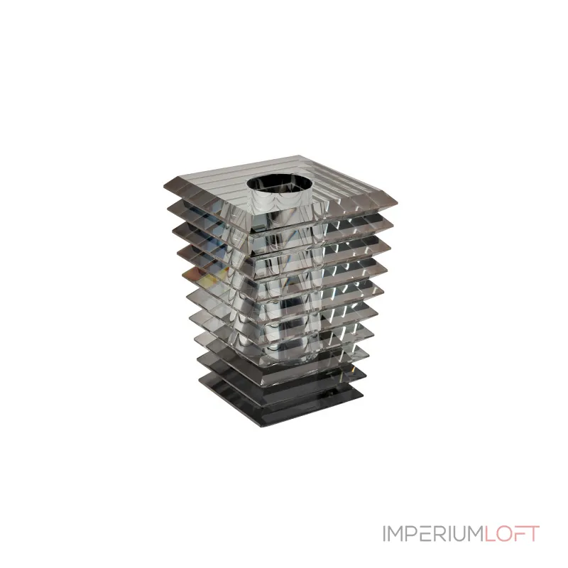 Ваза-подсвечник хрустальная серая от ImperiumLoft Ваза-подсвечник хрустальная серая от ImperiumLoft