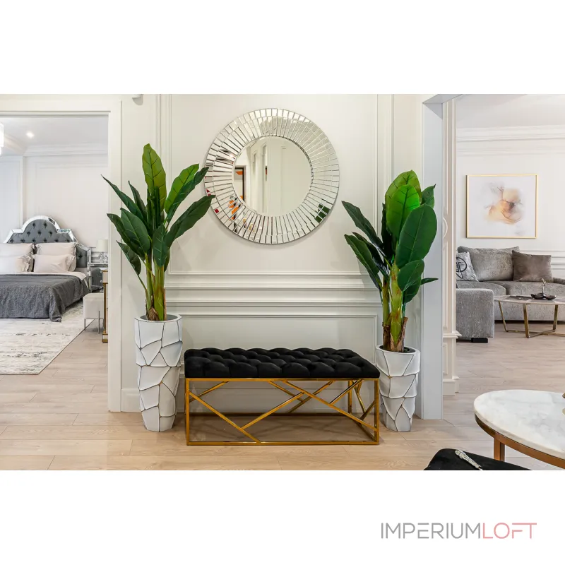 Кашпо белое с золотом от ImperiumLoft Кашпо белое с золотом от ImperiumLoft