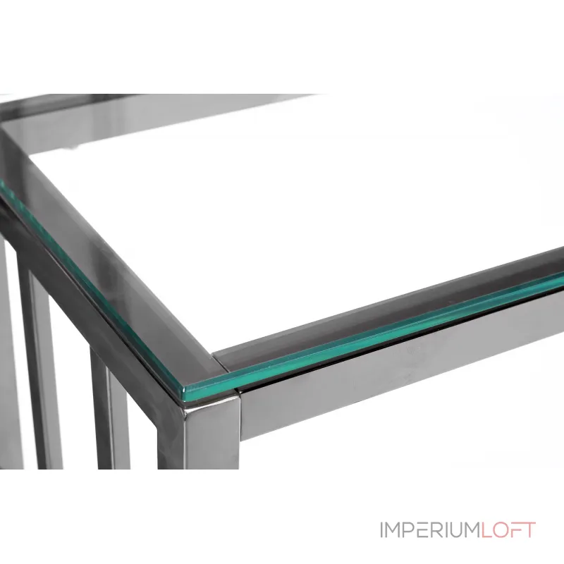 47ED-CST072 Консоль прозр.стекло/хром 100*30*78см от ImperiumLoft