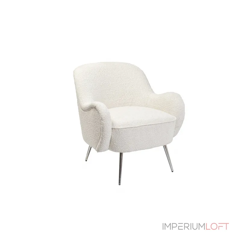 48MY-2688 CRE SL Кресло букле кремовое 72*75*76см мет.ножки от ImperiumLoft 48MY-2688 CRE SL Кресло букле кремовое 72*75*76см мет.ножки от ImperiumLoft