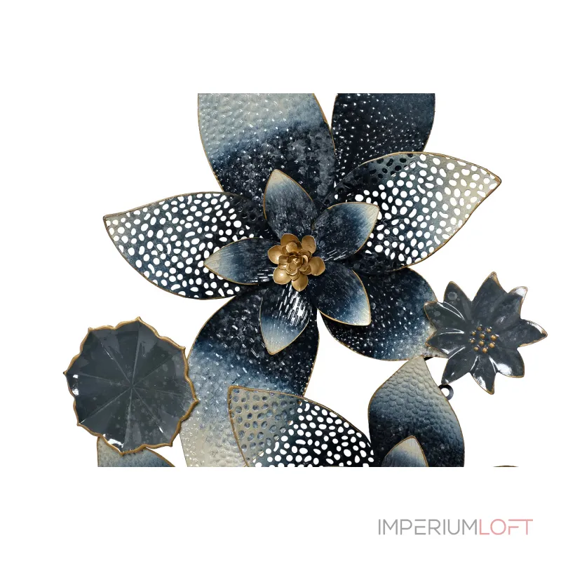 37SM-1902 Настенный декор Цветы 135.3*66.7*6.4см от ImperiumLoft