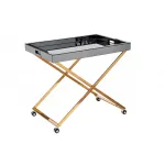 Стол сервировочный зеркальный матовый/золото от ImperiumLoft