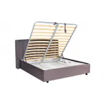 Кровать Odry c подъем.мех. велюр лилово-серый Vel19 206*220*120 от ImperiumLoft