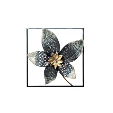 Декор настенный 'Цветок' голубой