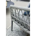 39AR-A369A-4 Кресло Муза т-серое 81,5*88,5*75см, оплеткасеть от ImperiumLoft