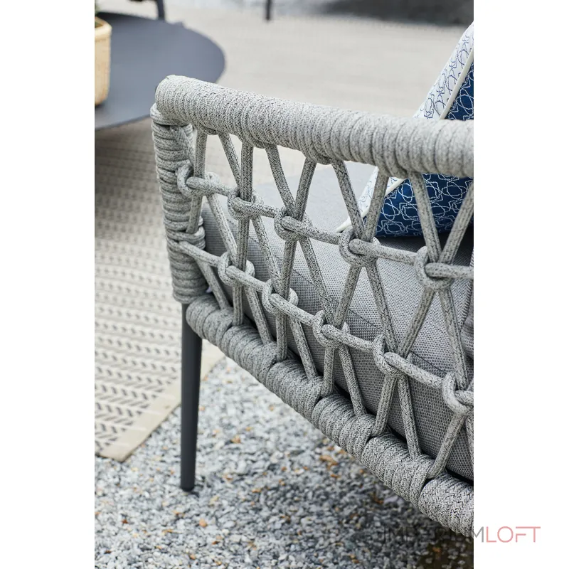 39AR-A369A-4 Кресло Муза т-серое 81,5*88,5*75см, оплеткасеть от ImperiumLoft