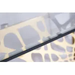 Стол обеденный прозрачное стекло/золото от ImperiumLoft