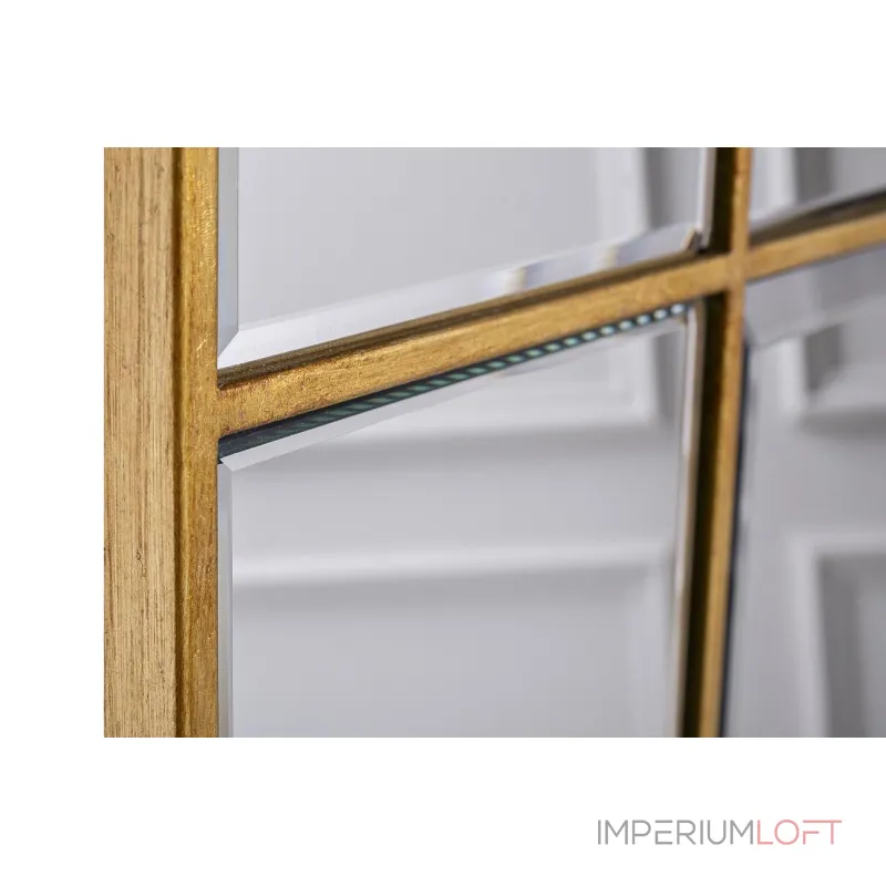 Зеркало прямоугольное в золотой раме KFG047 от ImperiumLoft