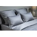 Комплект из 2х наволочек сатиновых жаккард 'Серпенте' 50х70см серый от ImperiumLoft